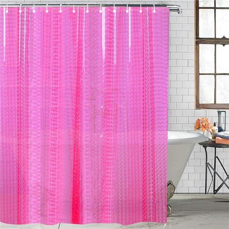 	 shower curtain with liner