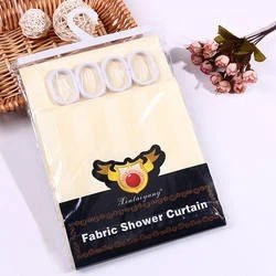 yellow shower curtain