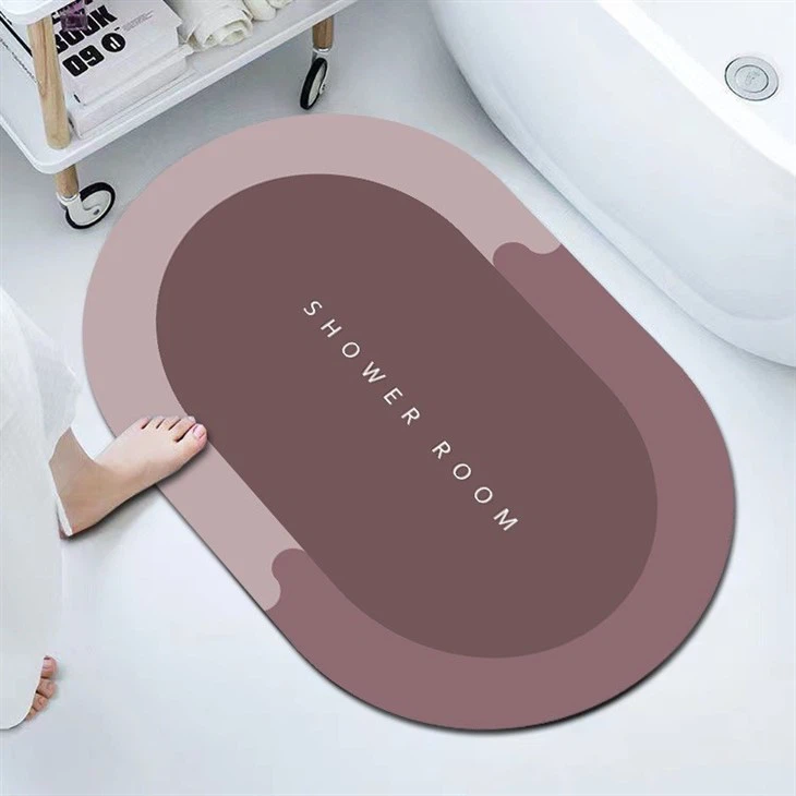 Household Soft Diatom Mud Mat Absorbent Mat Bathroom Toilet Foot Mat Toilet Non-slip Absorbent Quick Drying Mat