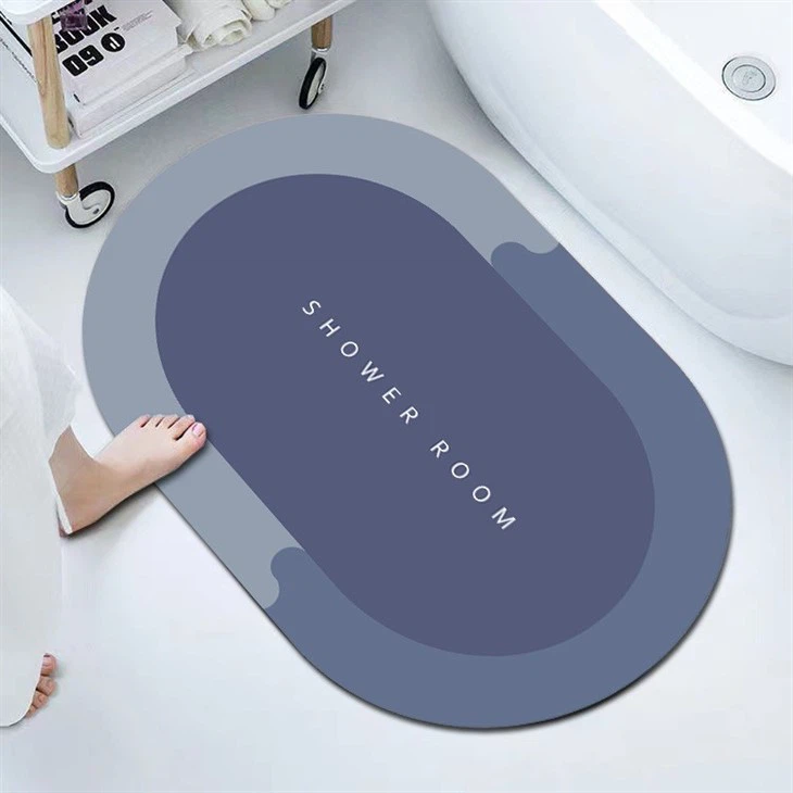 Household Soft Diatom Mud Mat Absorbent Mat Bathroom Toilet Foot Mat Toilet Non-slip Absorbent Quick Drying Mat